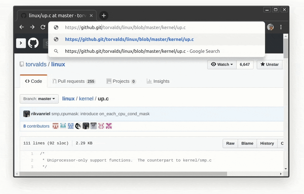 Demo provided by the official website